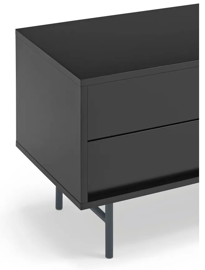 ТВ масичка 180x56 cm в черно и антрацит Nube - Teulat