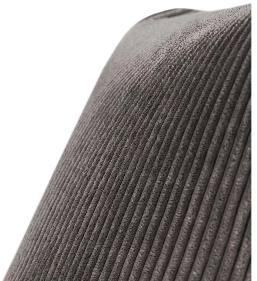 Черен пуф от рипсено кадифе Lounge – SLOWDOWN