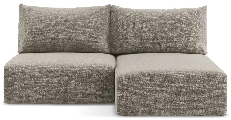 Бежов разтегателен ъглов диван с място за съхранение (десен ъгъл) Kalena – Makamii