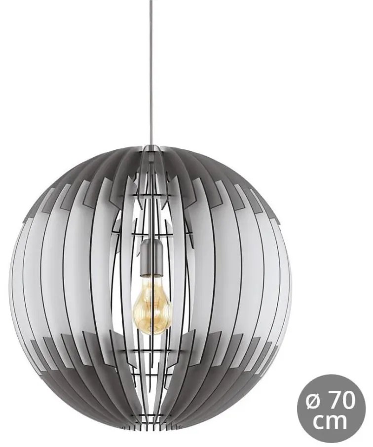 Eglo 96974 - Висящо осветително тяло OLMERO 1xE27/60W/230V 700mm