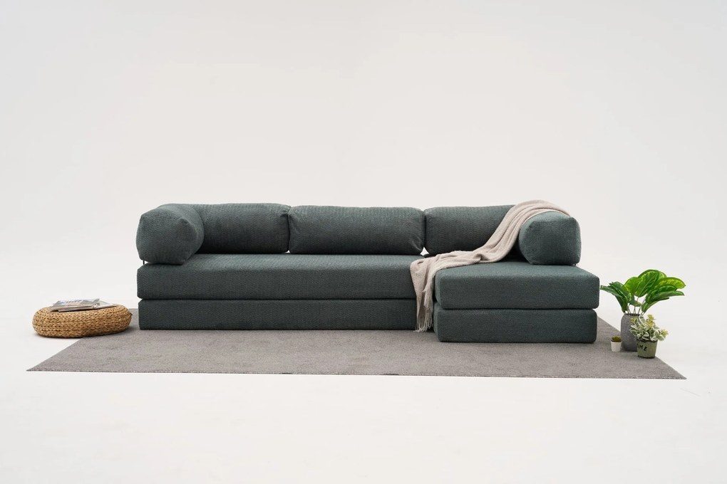 Ъглов диван Comfort, цвят Зелен