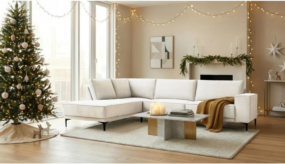 Кремав ъглов диван (ляв ъгъл) Copenhagen – Scandic