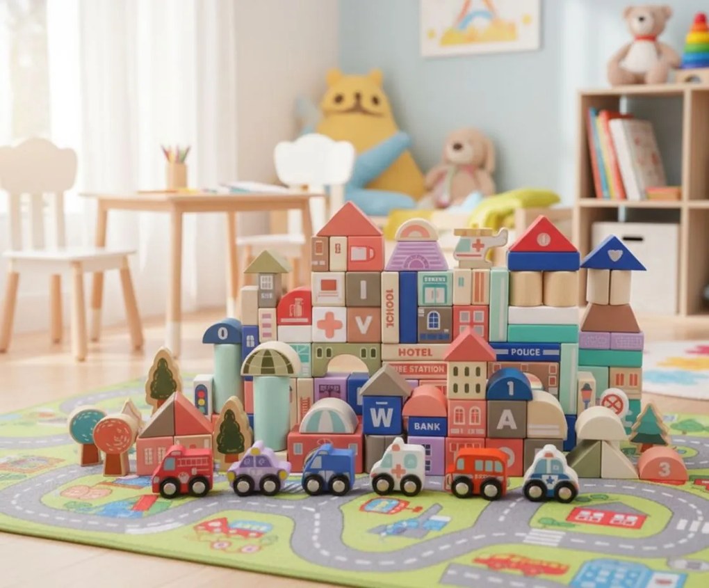 Детски комплект с блокчета Joyland City Blocks