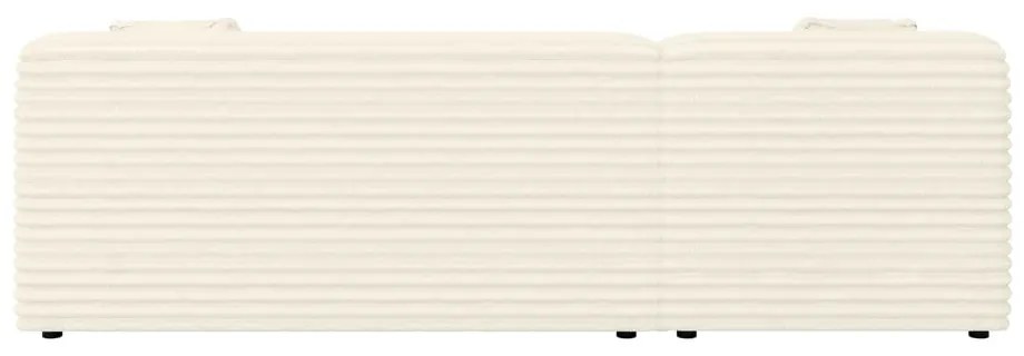 Кремав ъглов диван от рипсено кадифе (ляв ъгъл) Martin – Ropez