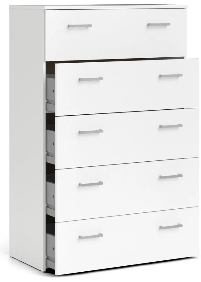 Бял висок скрин 74x115 cm Space – Tvilum