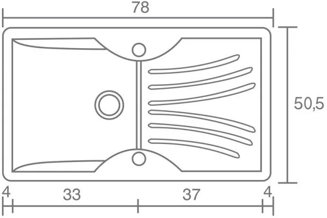 Мивка Sanitec 327-Granite Celtic Stone