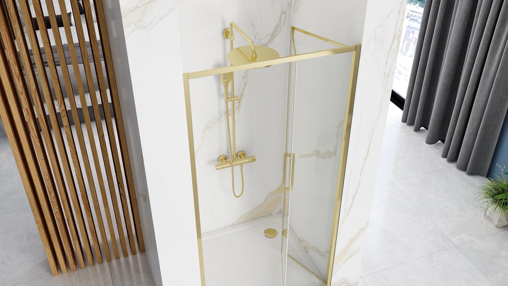Врати за душ кабини REA Rapid Fold 100 Gold
