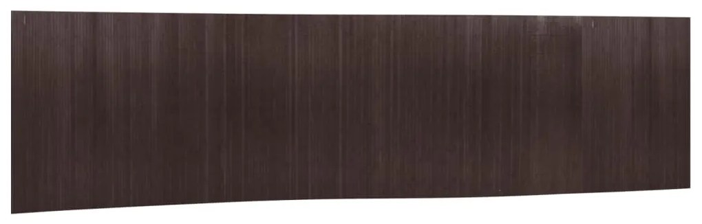 377016 vidaXL Преграда за стая, тъмнокафяв, 165x800 см, бамбук