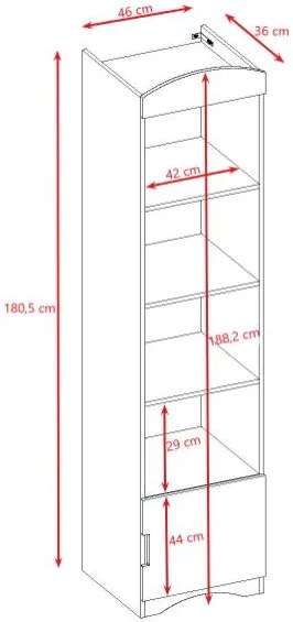 Етажерка за книги Classic Slim
