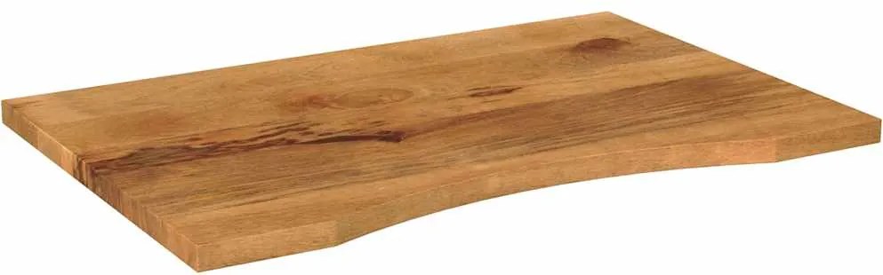 370207 vidaXL Плот за бюро с извивка 80x50x2,5 см грубо мангово дърво масив