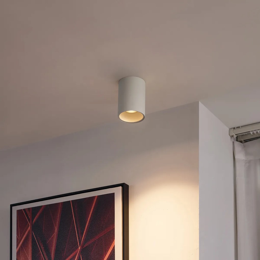 Комплект от 4 модерни бежови повърхностно монтирани спота GU10 50mm кръгли - Deep