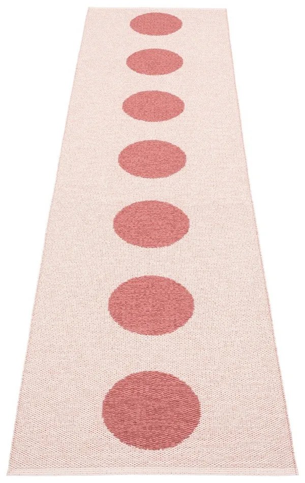 Светлочервена пътека за открито и закрито 70x280 cm Vera Pop Blush – Pappelina
