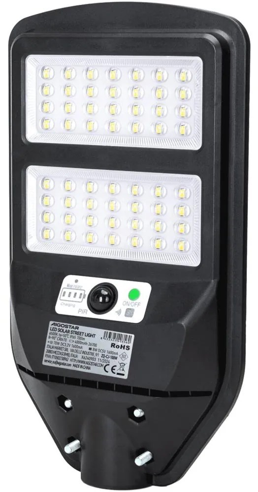 Aigostar - LED Соларна улична лампа със сензор LED/70W/3,2V 4000mAh6500K + д.у.