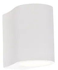 Модерна стенна лампа бяла със светлинен ефект - Tubo