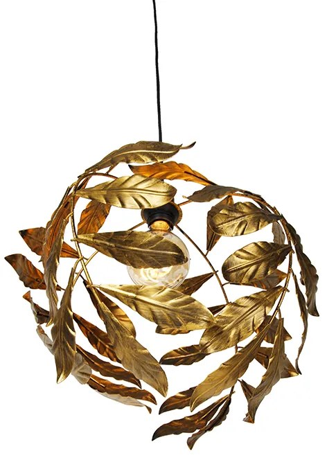 Висяща лампа в ретро стил антично злато 40 см - Linden