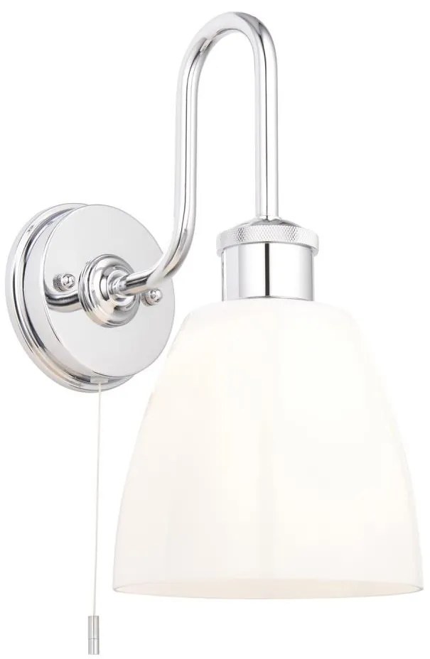 Endon 95506 - Настенно осветително тяло за баня PIPER 1xE27/10W/230V IP44 лъскав хром