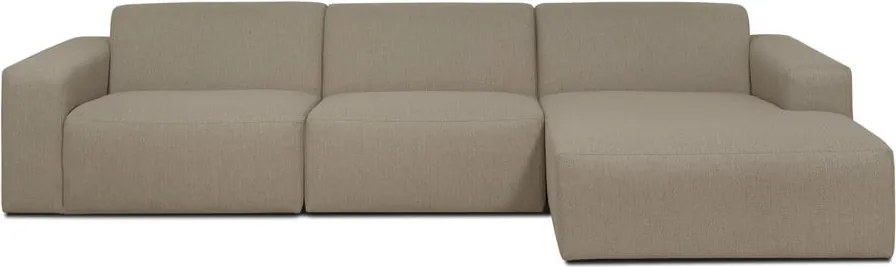 Бежов ъглов диван (десен ъгъл) Roxy - Scandic