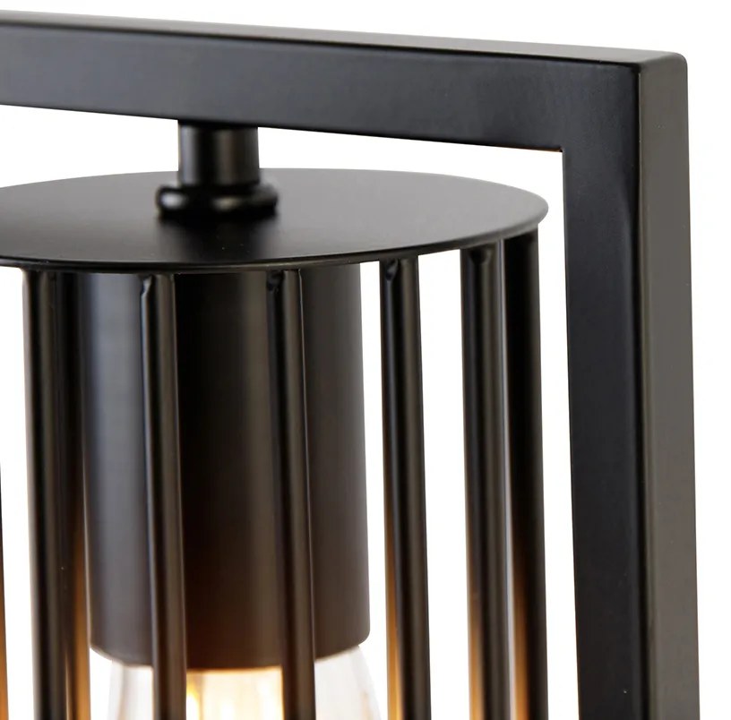 Интелигентна модерна настолна лампа черна с WiFi ST64 - Balenco Wazo