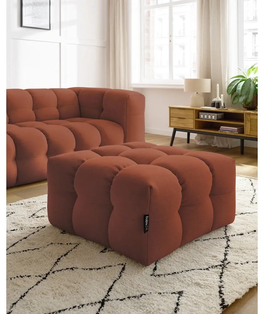 Табуретка за крака в тухлен цвят Cloud - Bobochic Paris