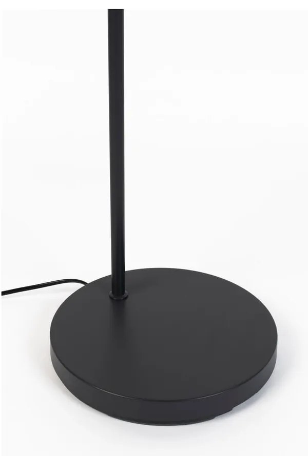 Черна подова лампа с метален абажур (височина 135 cm) Hajo – White Label