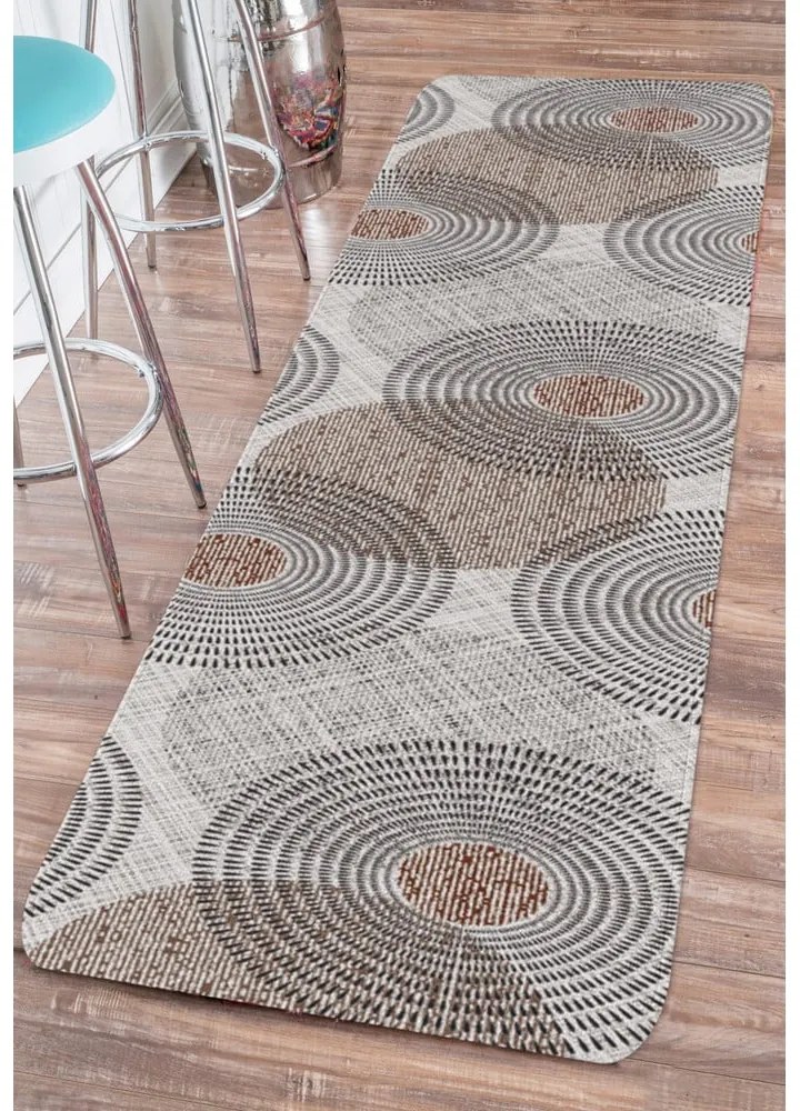 Сив миещ се килим 58x140 cm - Oyo Concept