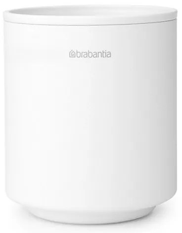 Стойка за четки за зъби Brabantia MindSet 1005685, Лесно почистване, Широк отвор, Минерално покритие, Бял