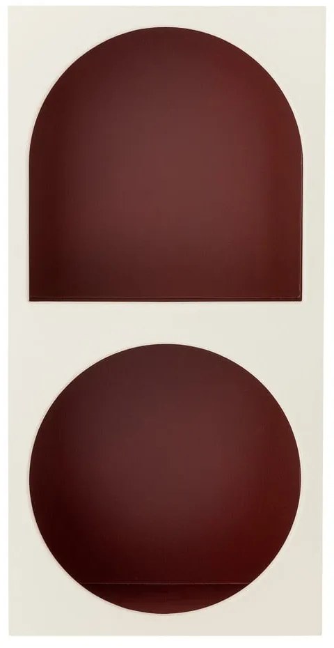 Червена/бяла стенна библиотека 30x60 cm Graphia – Bloomingville