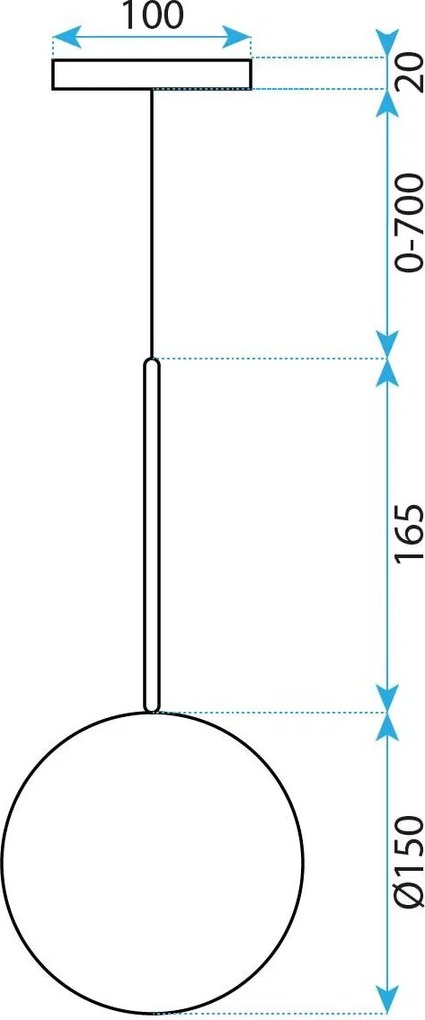Пендел сфера 15cm APP1680-1CP