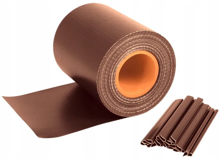 Ленти за засенчване на огради 19 cm x 35 m в кафяво