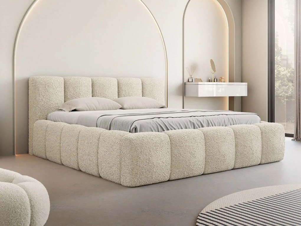 Тапицирано легло Kevson-Бежов-180 x 200