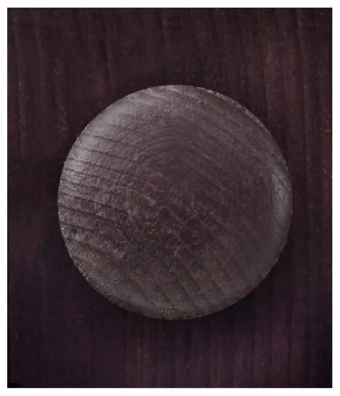 Тъмнокафява витрина от масивен бор 180x35 cm Lisa – Støraa