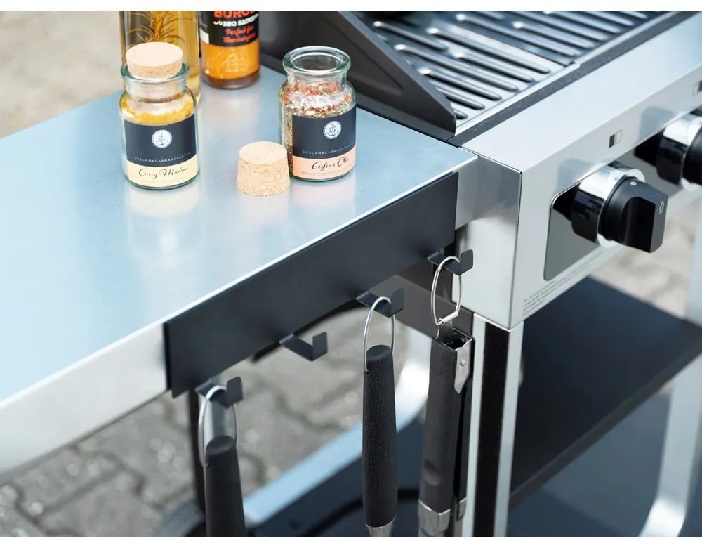 Черна магнитна лента за кухненски прибори Black Outdoor Kitchen Ima - Wenko