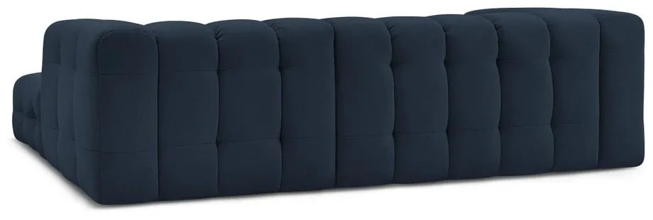 Тъмносин ъглов диван (десен ъгъл) Cloud – Bobochic Paris