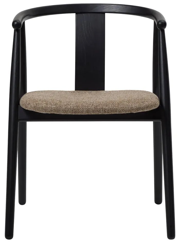 Трапезен стол в черен и бежов цвят Relate – Unique Furniture