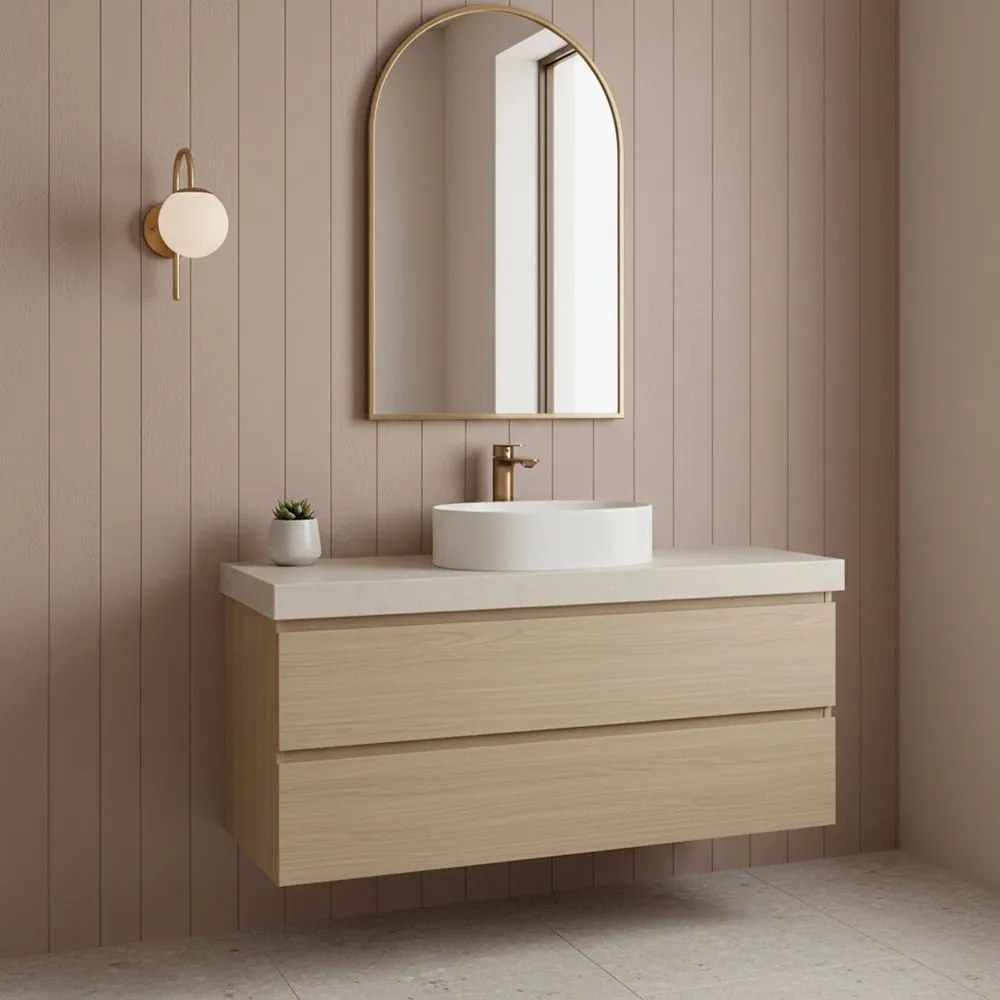 Смесител за мивка Rea Drop Brush Copper low