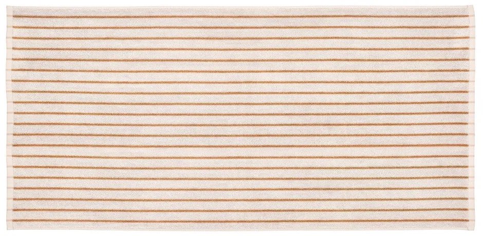 Оранжева/бежова хавлиена кърпа от органичен памук 70x140 cm Arto – Blomus