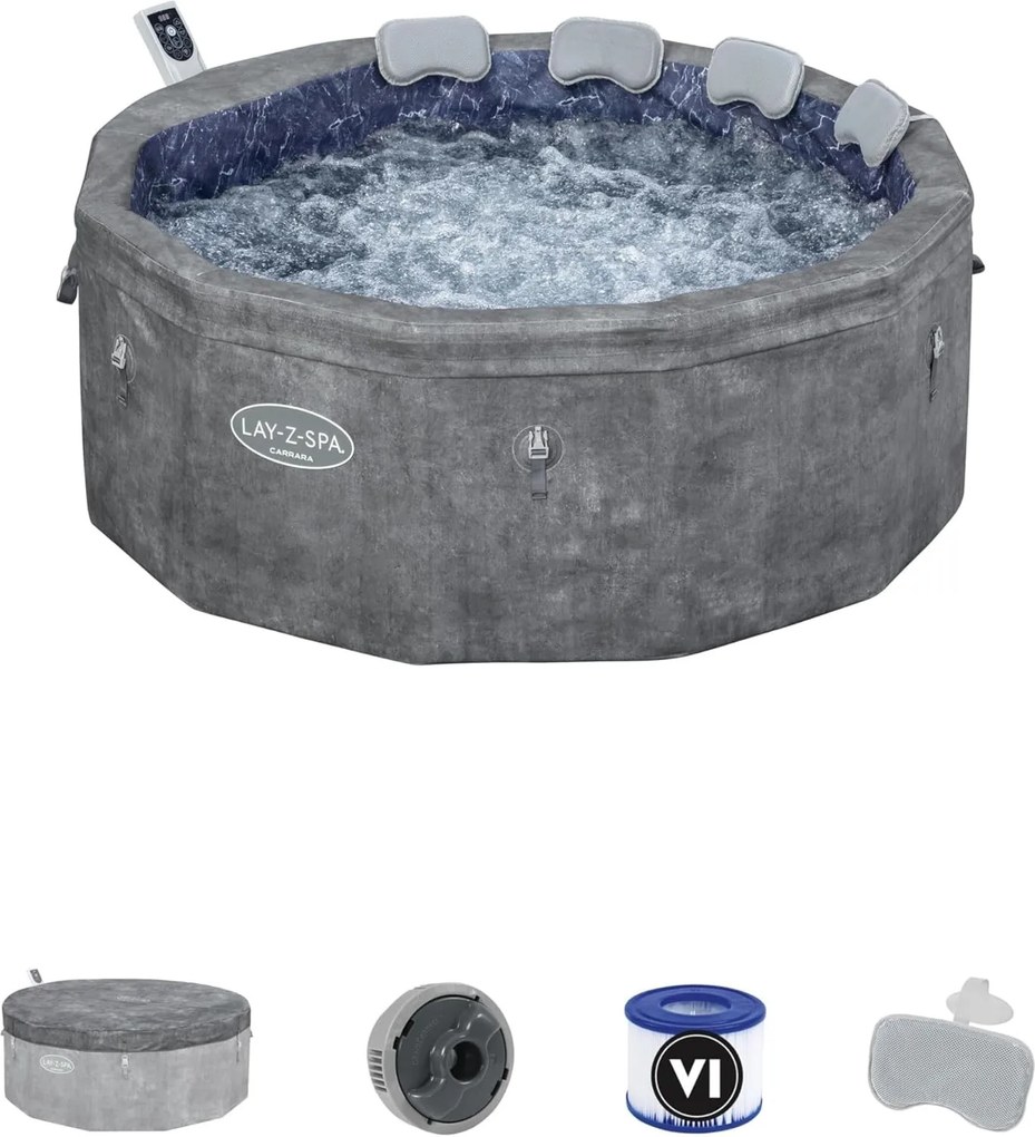 Надуваемо джакузи Bestway® LAY-Z-SPA® Carrara AirJet 6001V