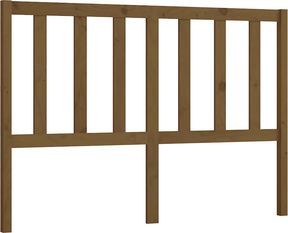 817738 vidaXL Горна табла за легло, меденокафява, 141x4x100 см, бор масив