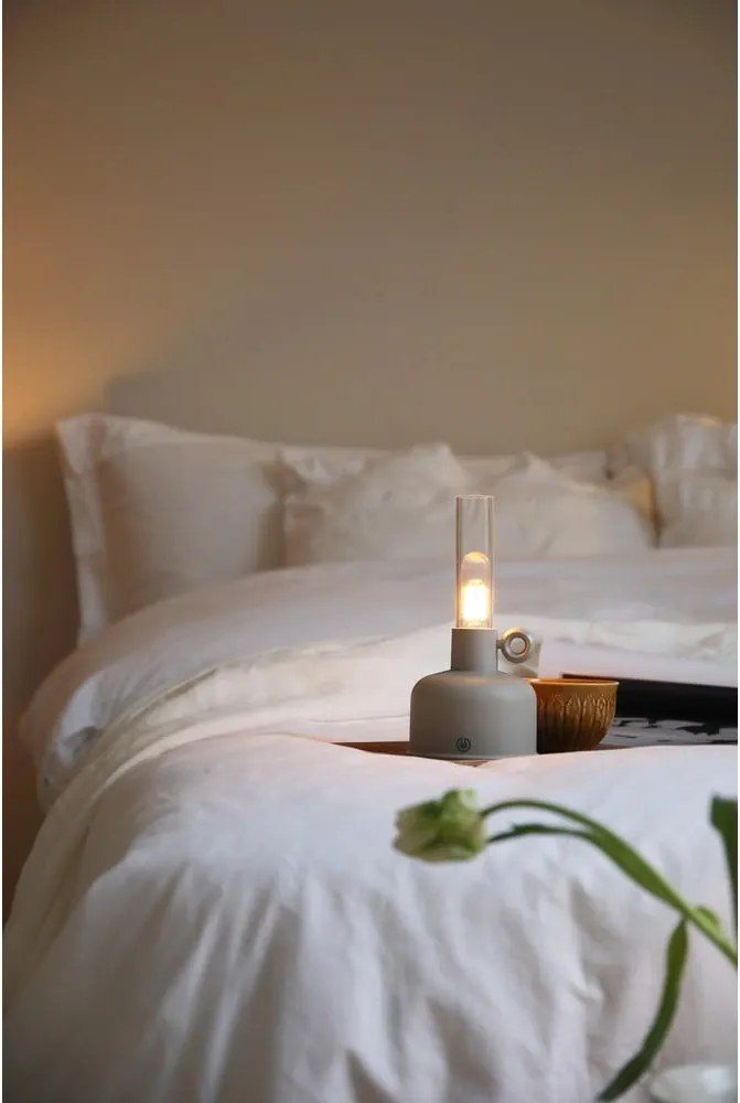 LED настолна лампа сиво-бежова (височина 22 cm) Astrid – Markslöjd