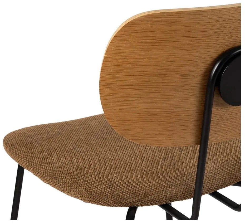 Трапезни столове в кафяв и естествен цвят в комплект от 4 броя Cleo - Ixia