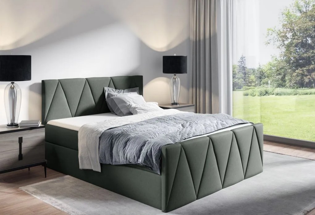 Тапицирано легло Aldo Lux-Prasino-140 x 200