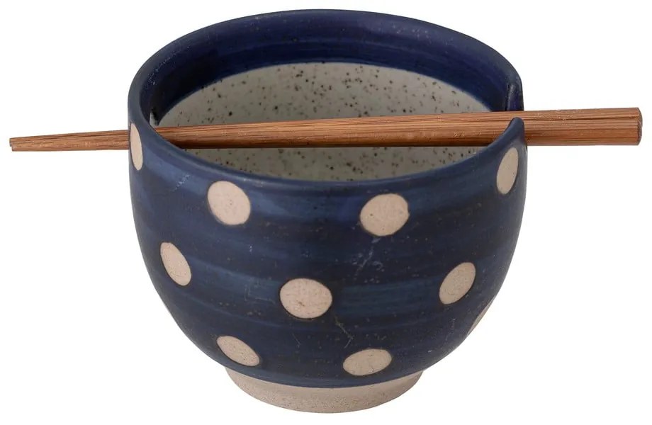 Синя керамична купа с пръчици за хранене , ø 13 cm Masami - Bloomingville