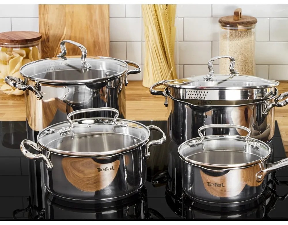 Комплект съдове 10 бр. от неръждаема стомана DUETTO+ G719SA55 – Tefal