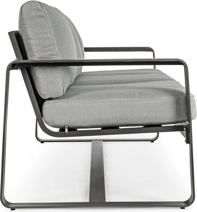 Сив алуминиев градински диван Merrigan – Bizzotto