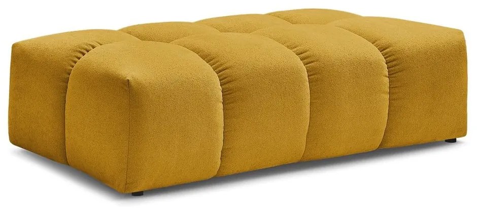 Табуретка от прежда с примки от букле в цвят горчица Everest – Bobochic Paris