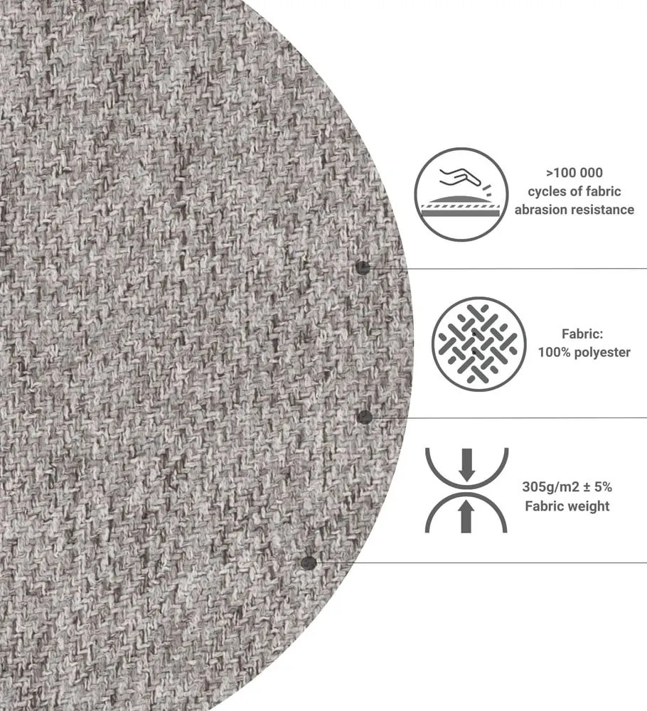 Светлокафяво тапицирано единично легло 80x200 cm Scala – Maison de Rêve