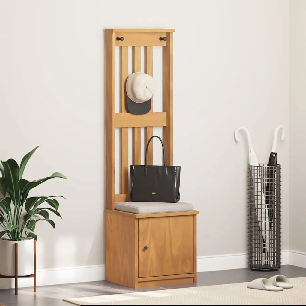 4010484 vidaXL L Дърво за антре SANDNES 45x40x159,5 cm масивна дървесина бор