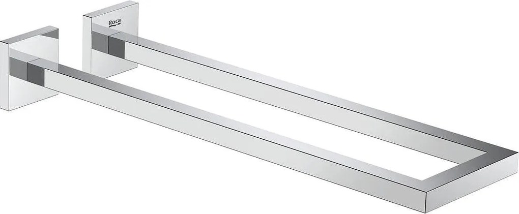 Релса за хавлии, A817608C00, Roca, метал, хром, 15х40х2.3см