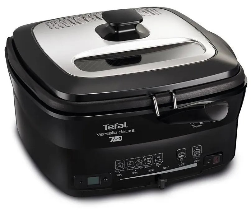 Tefal - Фритюрник 2 l VERSALION DE LUXE 7в1 1600W/230V черен