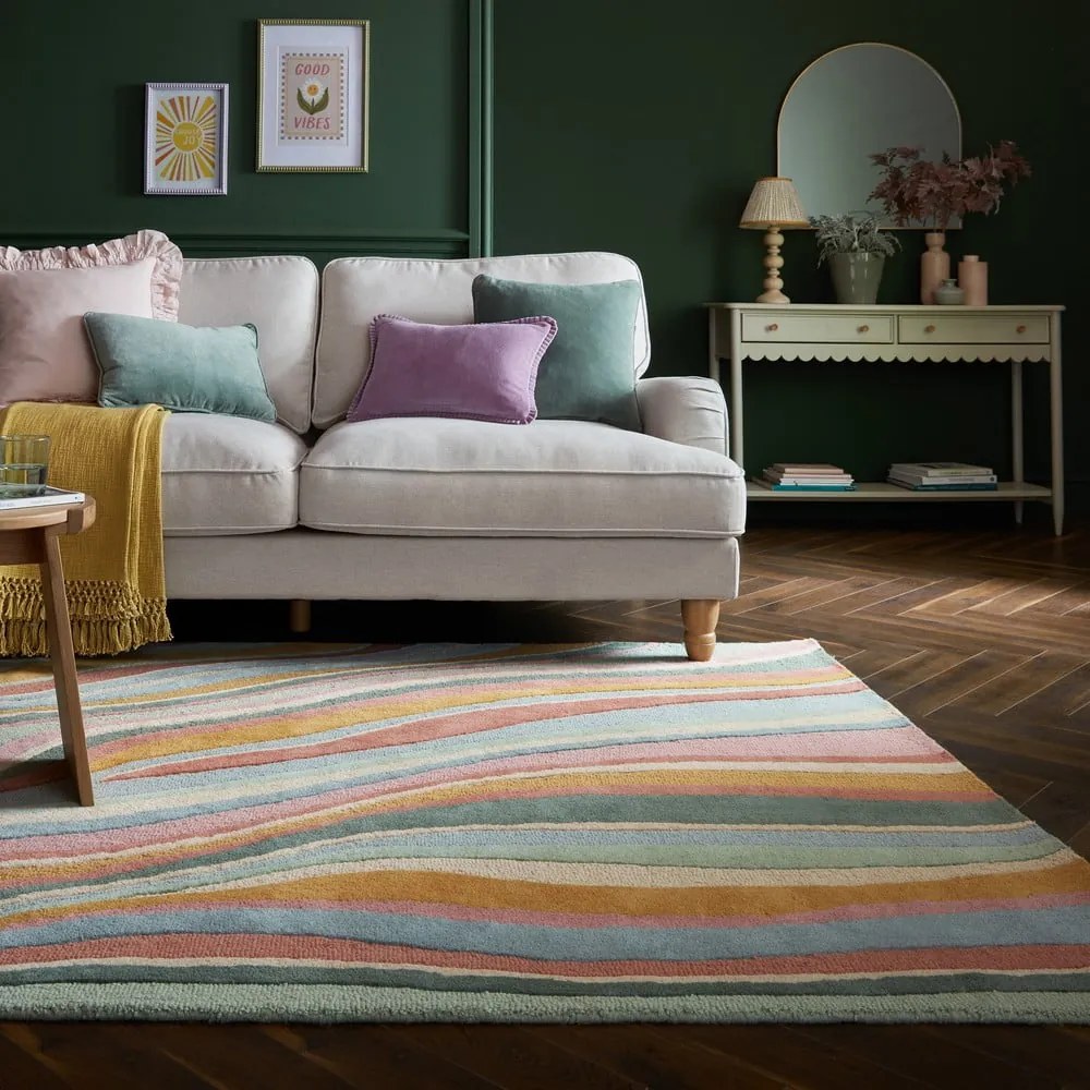 Ръчно изработен вълнен килим 120x170 cm Abstract Flow – Flair Rugs